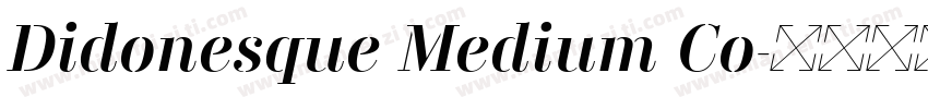 Didonesque Medium Co字体转换